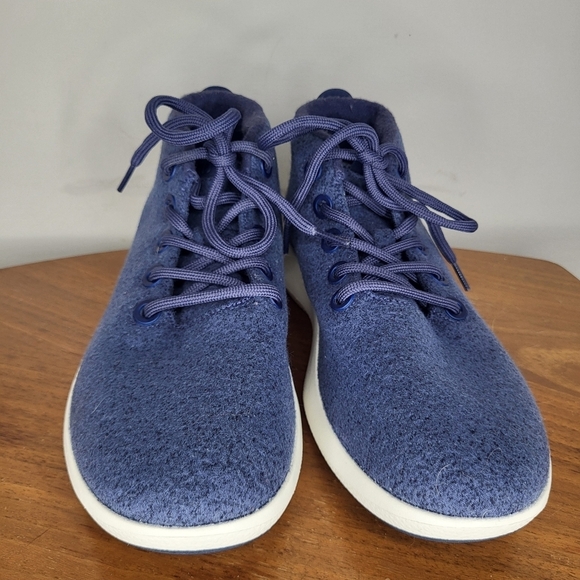 AllBirds Women's Blue Wool Runner-up Mizzles Water Repellent Shoes Size 11 - Picture 2 of 9